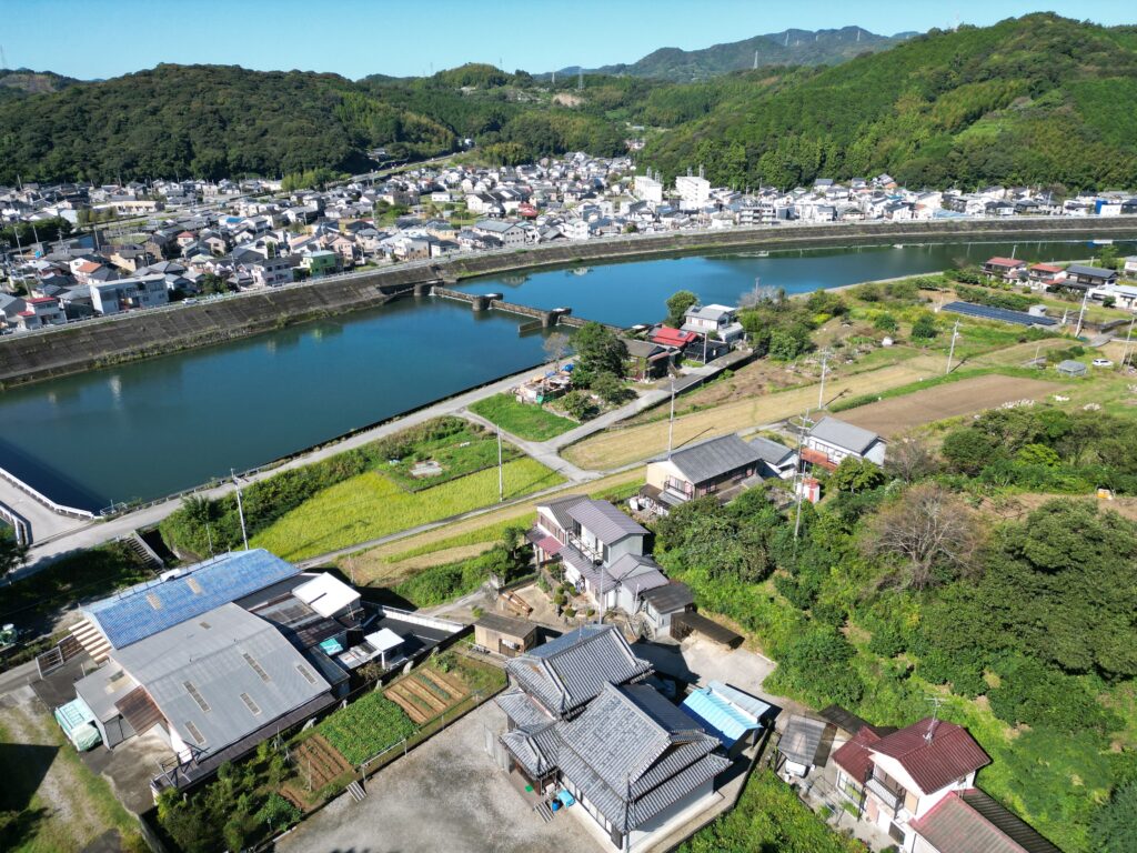 高知市岩ケ淵ドローン空撮