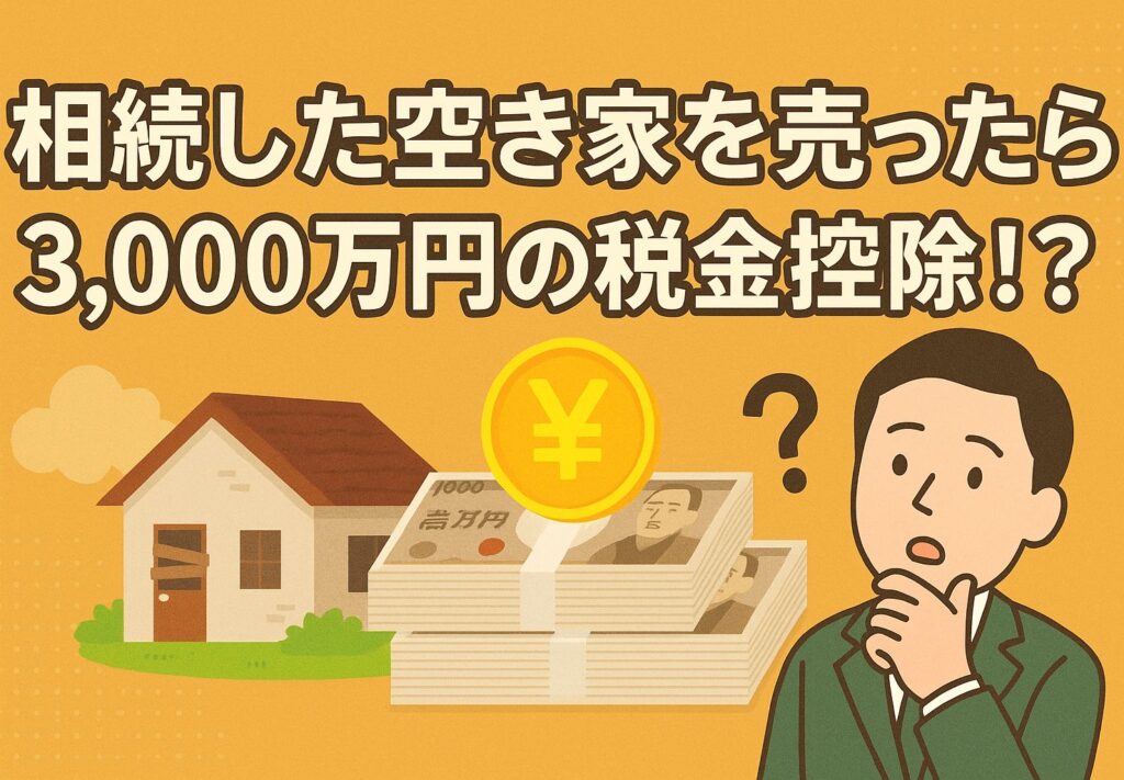 相続した空き家を売却したときの3000万円控除