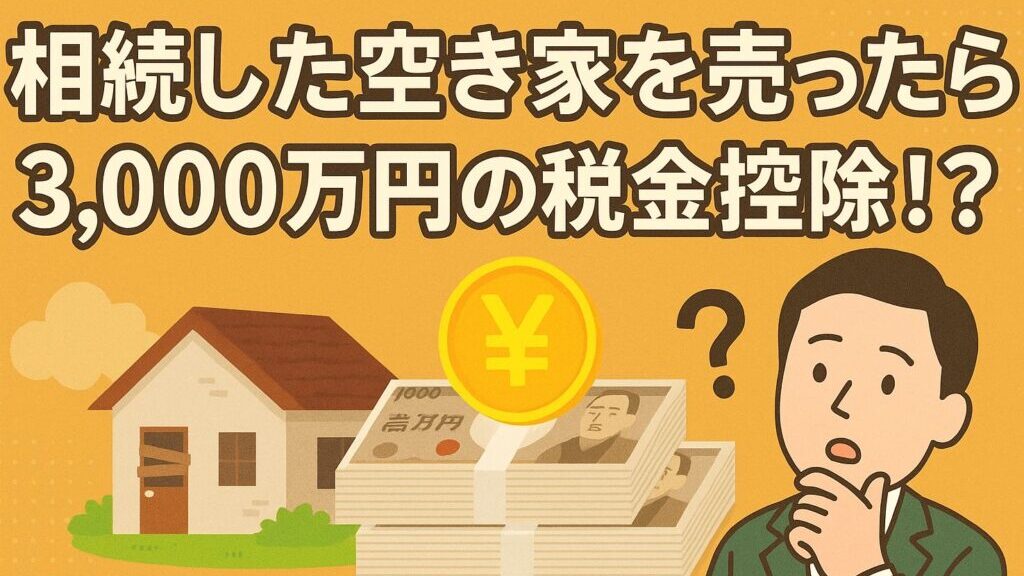 相続した空き家を売却したときの3000万円控除