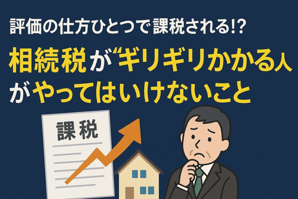 相続税ギリギリの不動産評価額
