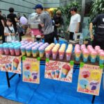 土曜夜市高知帯屋町アーケードわたがし