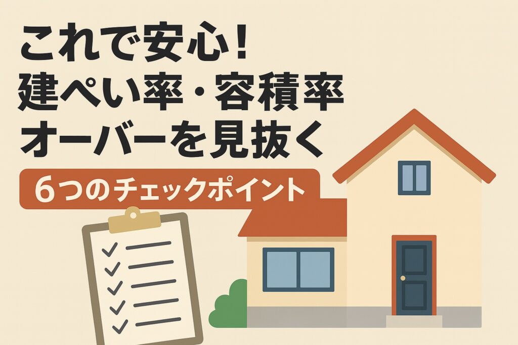 建ぺい率・容積率オーバーを見抜く