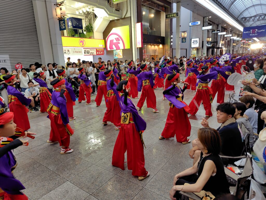 高知よさこい2025帯屋町アーケード