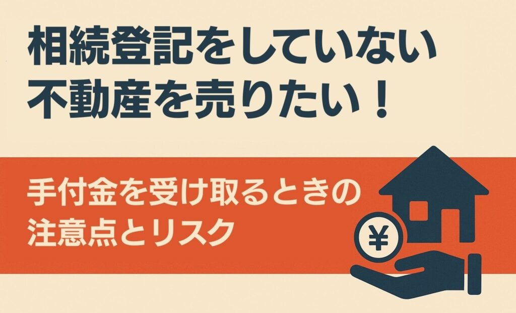 相続登記をしていない不動産売却