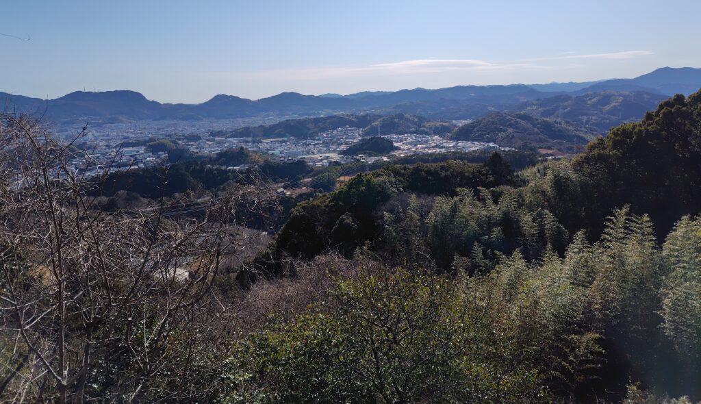 高知市鴻森から見下ろす高知市西部の風景
