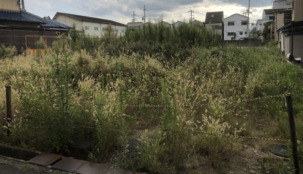 田野町の売れない空地