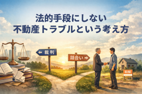 裁判をしない不動産トラブル解決