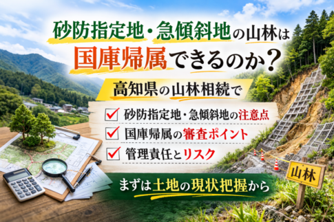 砂防指定地・急傾斜地の国庫帰属可否