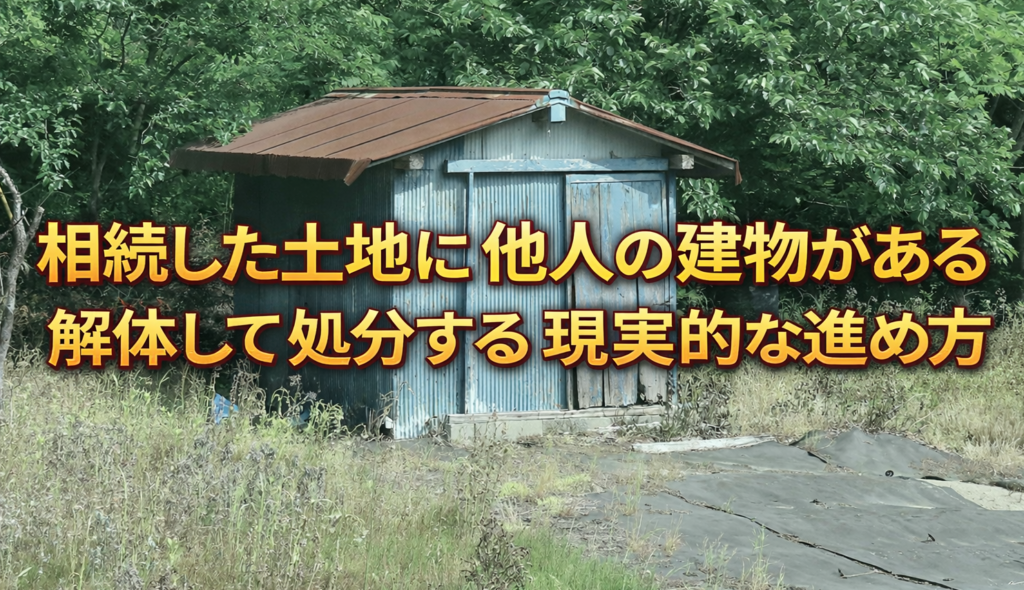自分の土地に他人の建物がある