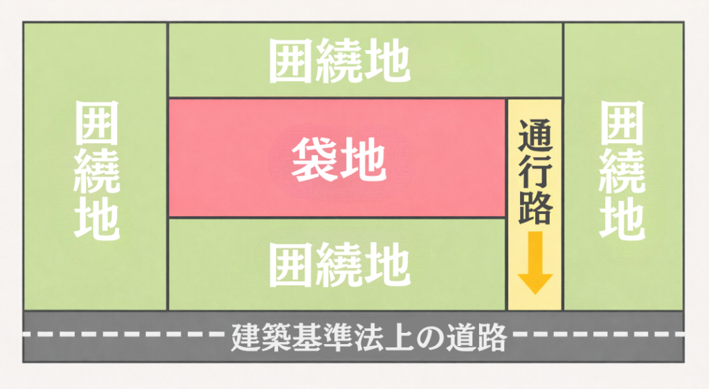高知の再建築不可と囲繞地通行権の説明