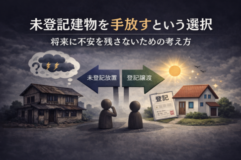 未登記建物を手放す方法を解説