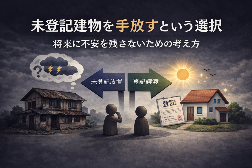 未登記建物を手放す方法を解説