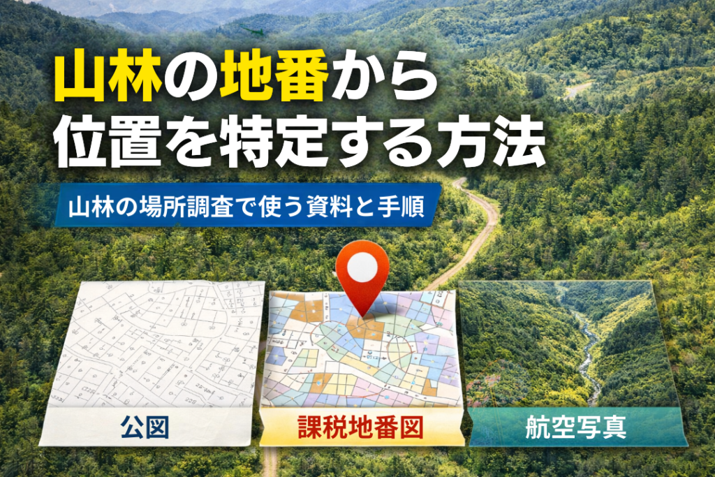 山林の地番から場所を特定する方法