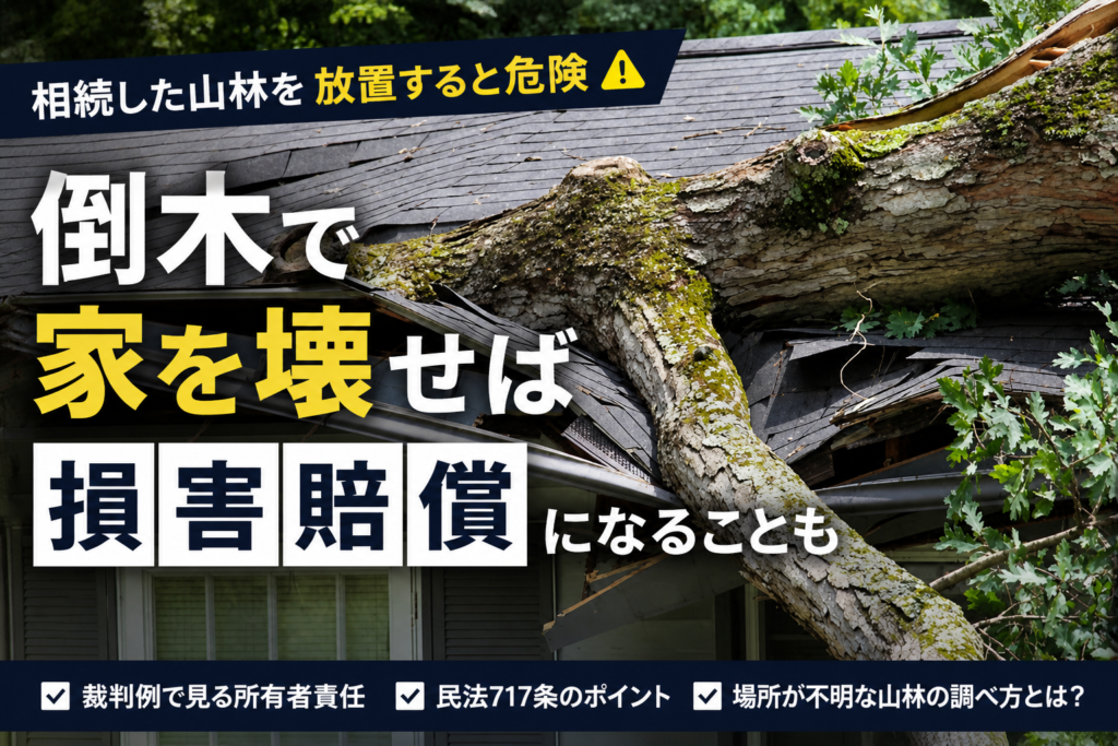 所有する山林の倒木で実際に起きた裁判事例