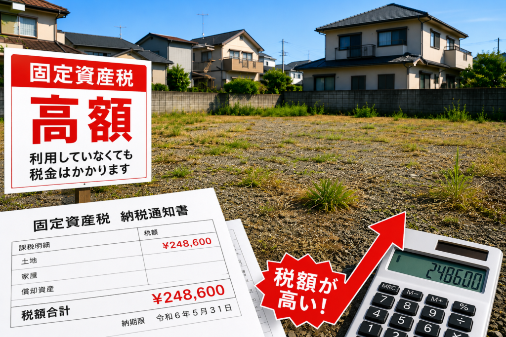 宅地・雑種地の固定資産税が高い
