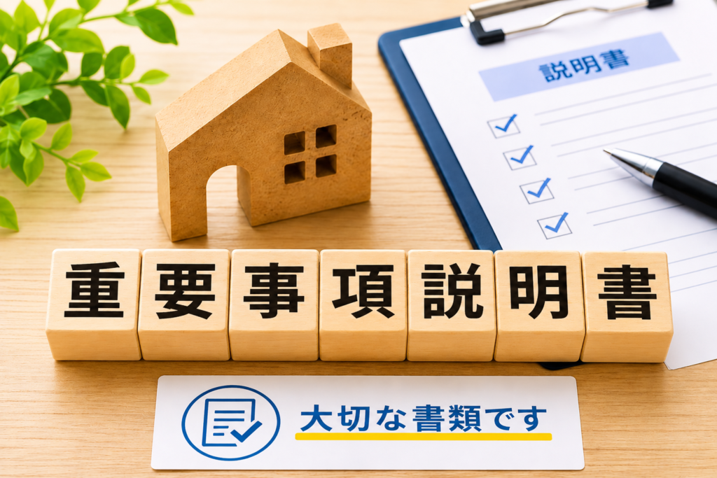 不動産売買における重要事項説明書のイメージ
