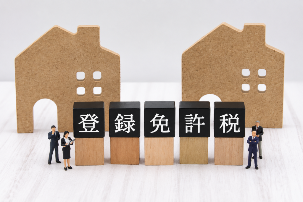 不動産の登録免許税を表すイメージ