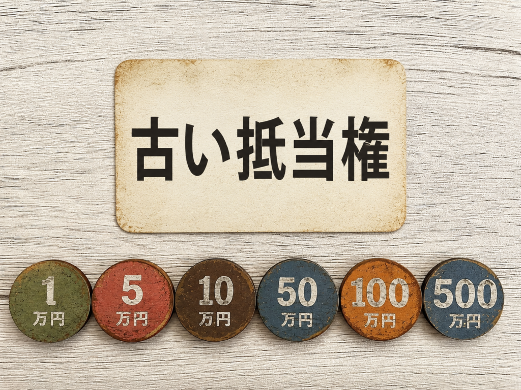 昔から残っている抹消されていない古い抵当権のイメージ画像
