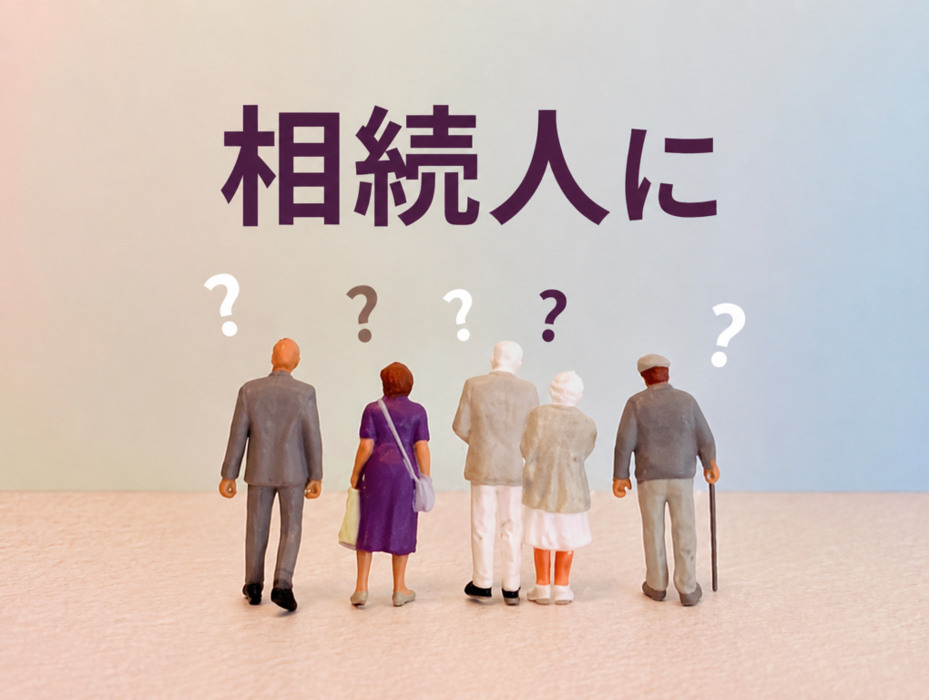 「相続人」の文字と複数の人物を表したイメージ
