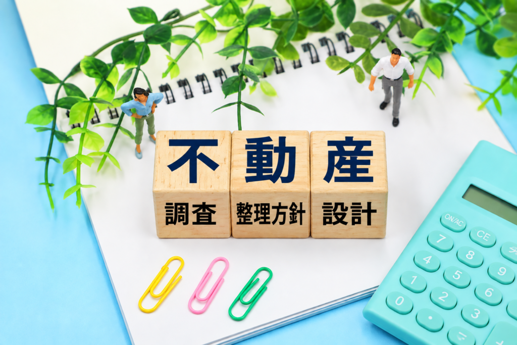 不動産の調査・整理方針設計を表すイメージ